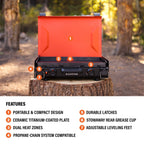 20" Camping Griddle Bundle