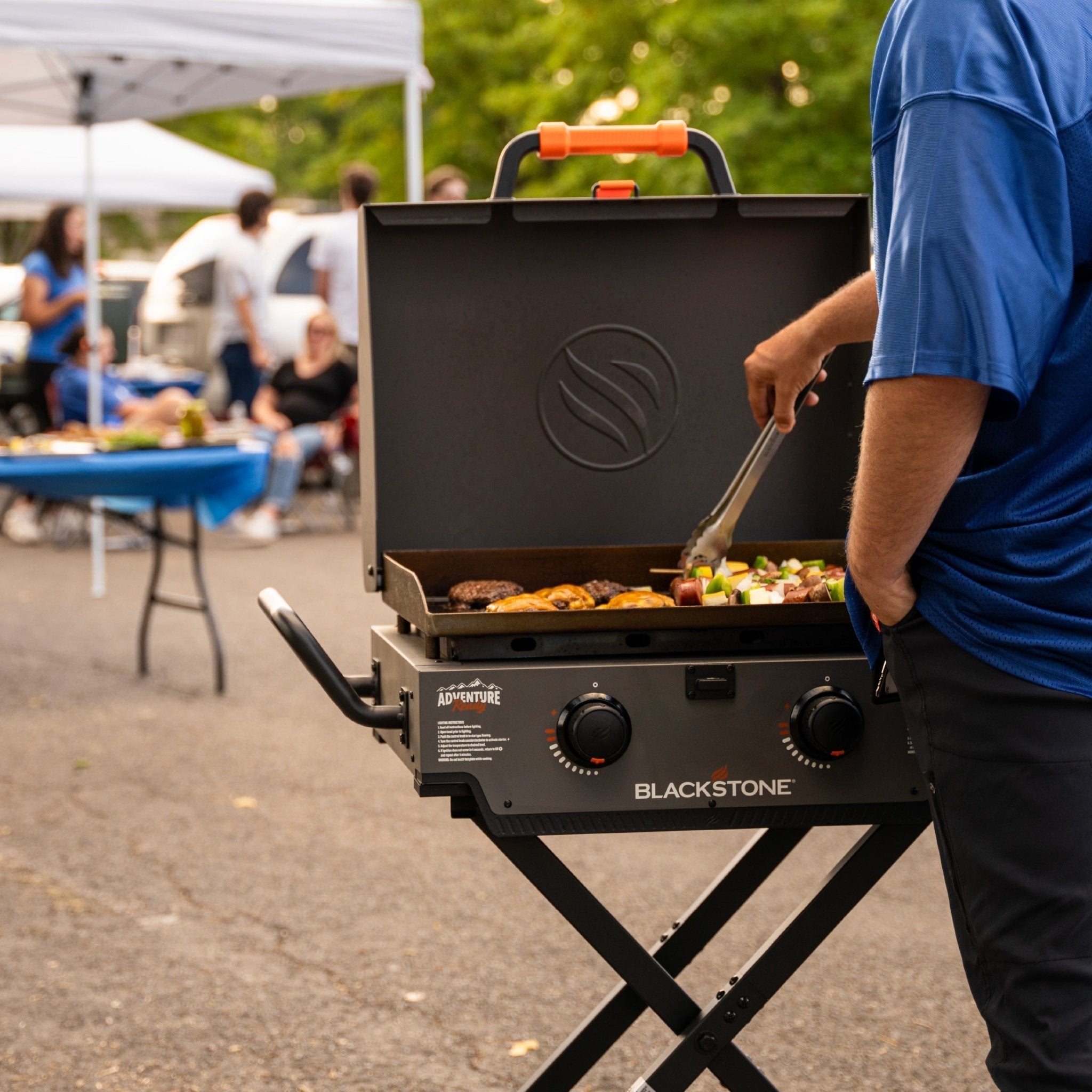 22" Griddle with Flexfold Legs (Charcoal Gray)