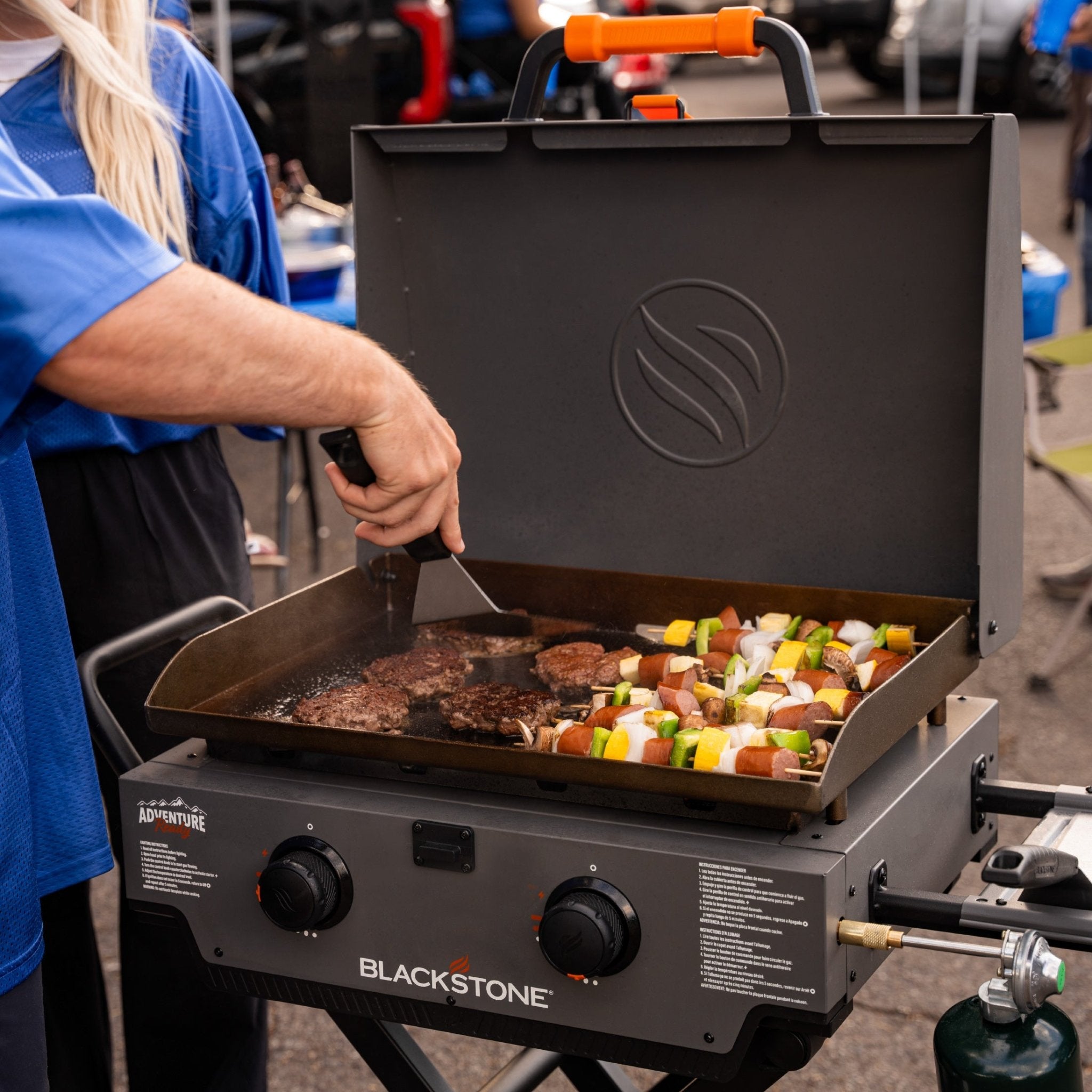 22" Griddle with Flexfold Legs (Charcoal Gray)
