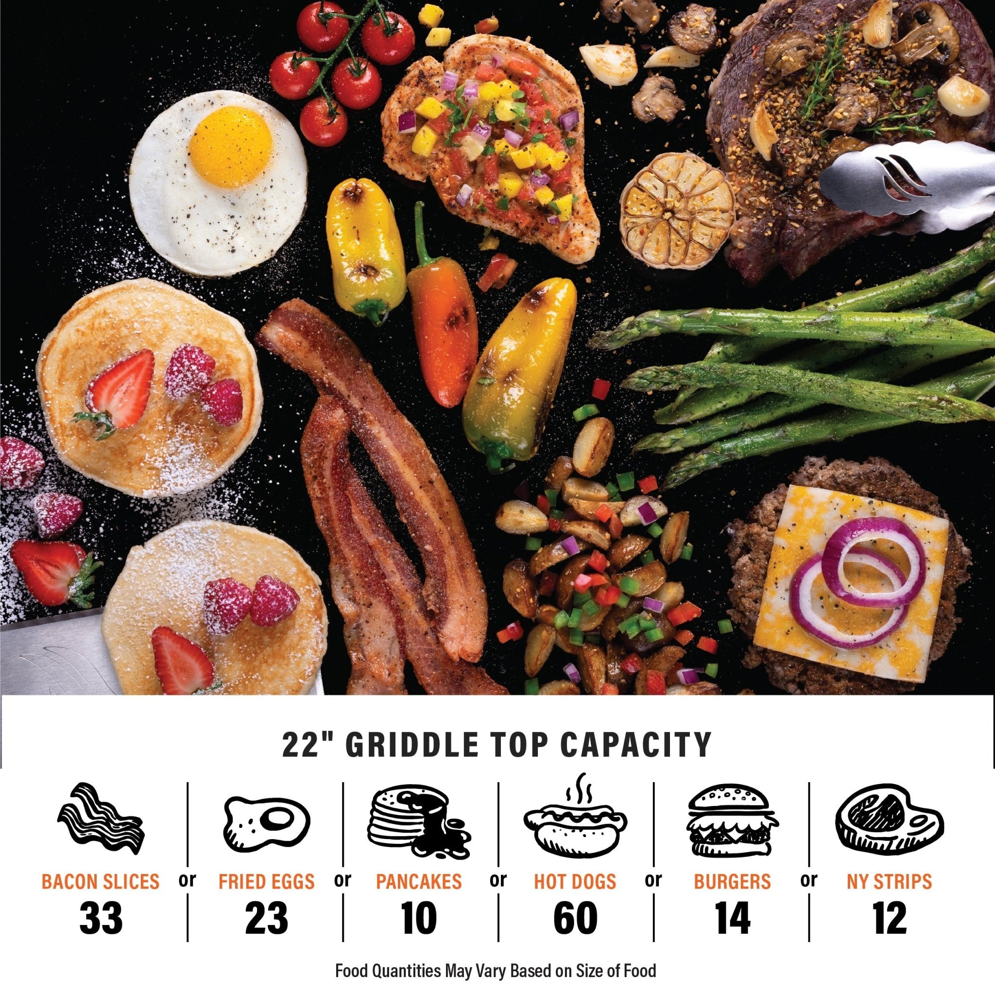 22” Tabletop Griddle with Hood