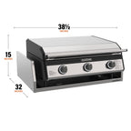 28” Drop-in Griddle with Hood & Insulating Jacket