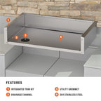36" Drop-in Griddle Insulating Jacket and Trim Kit