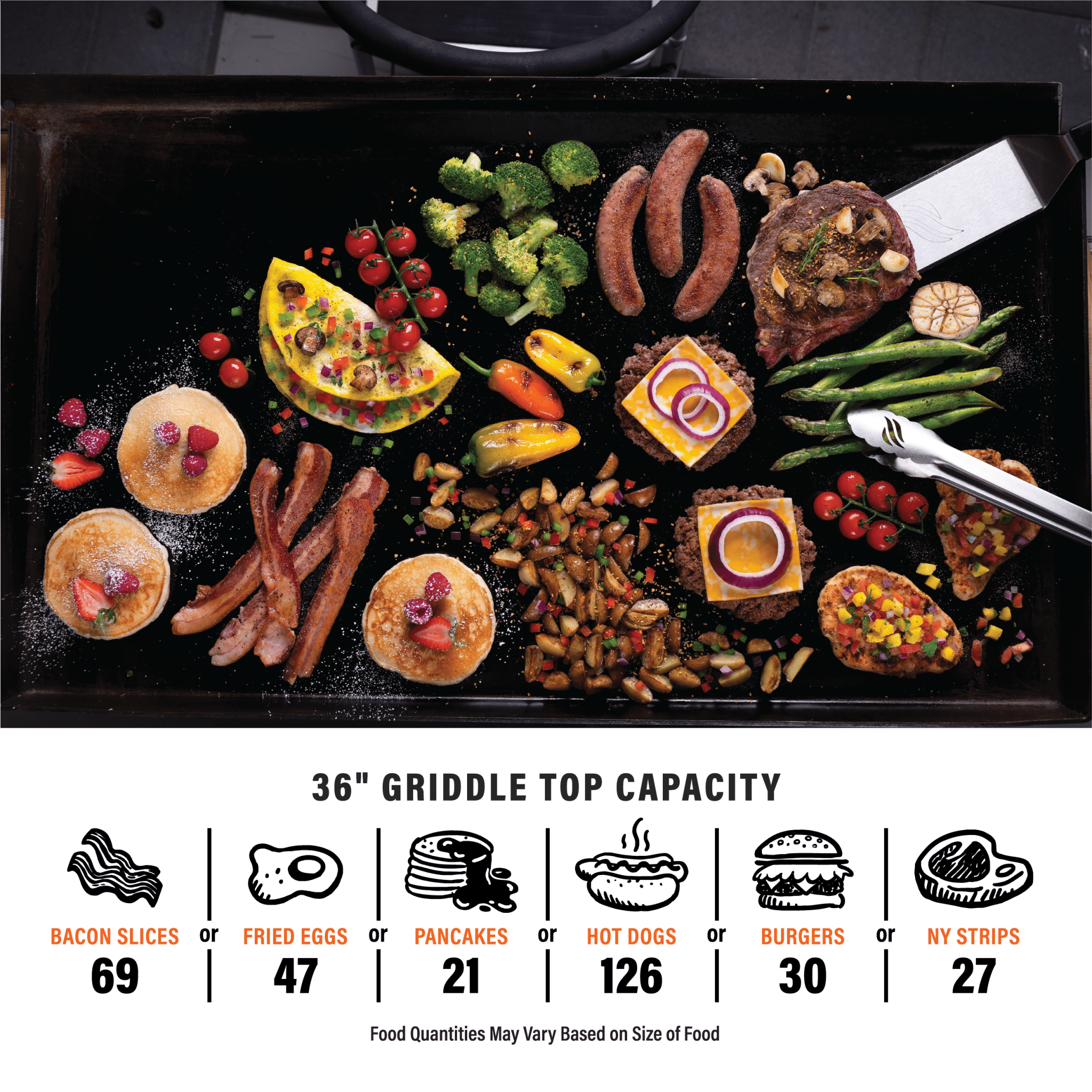 36" Griddle Airfryer Combo