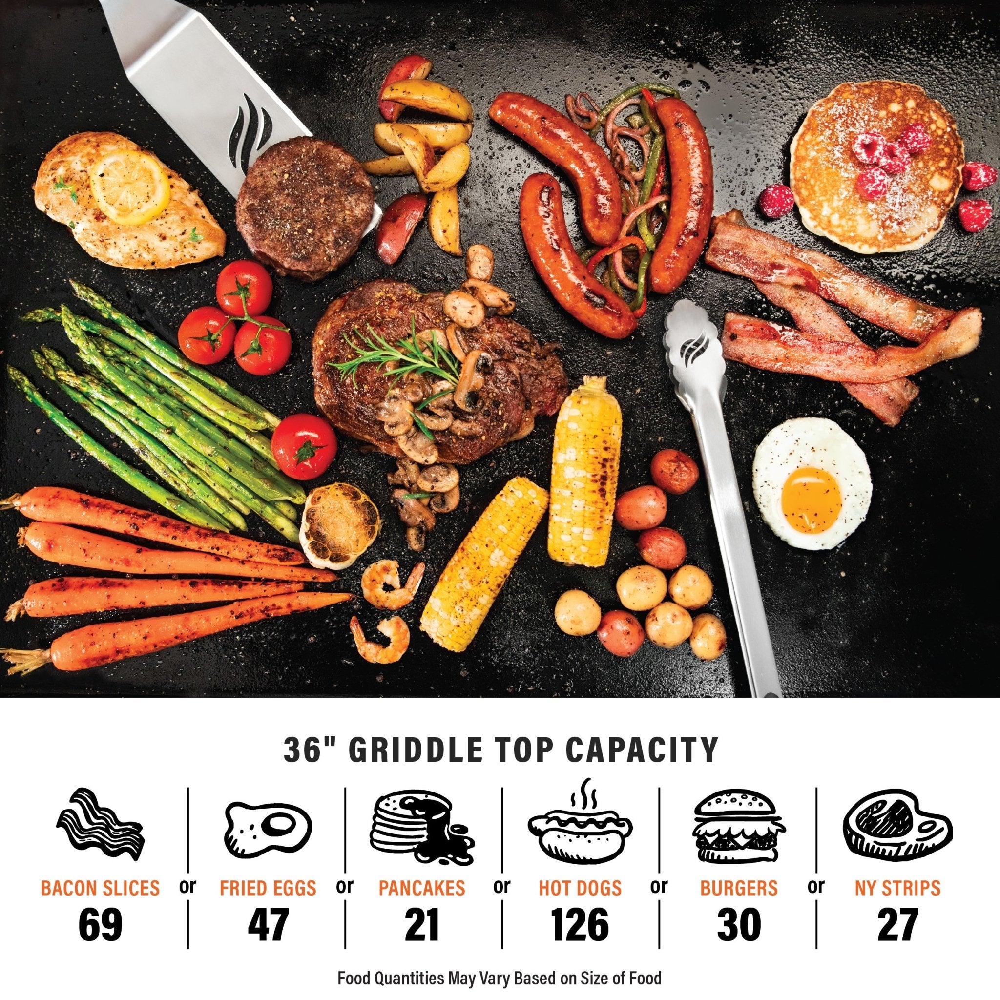 36” Griddle with Hood (Natural Gas)