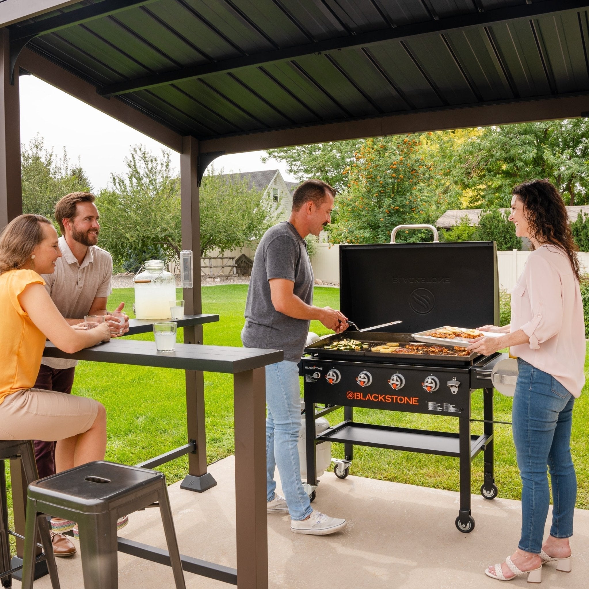 5’ x 8’ Bar and Griddle Pavilion