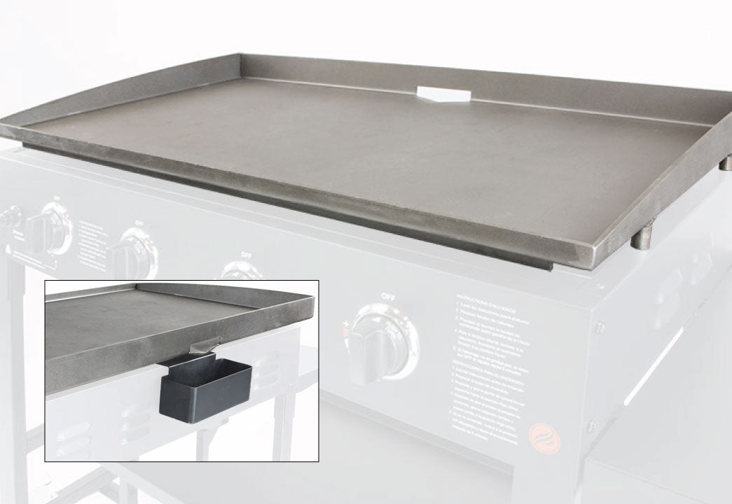 36in Rear Grease Griddle Top w/ Grease Cup