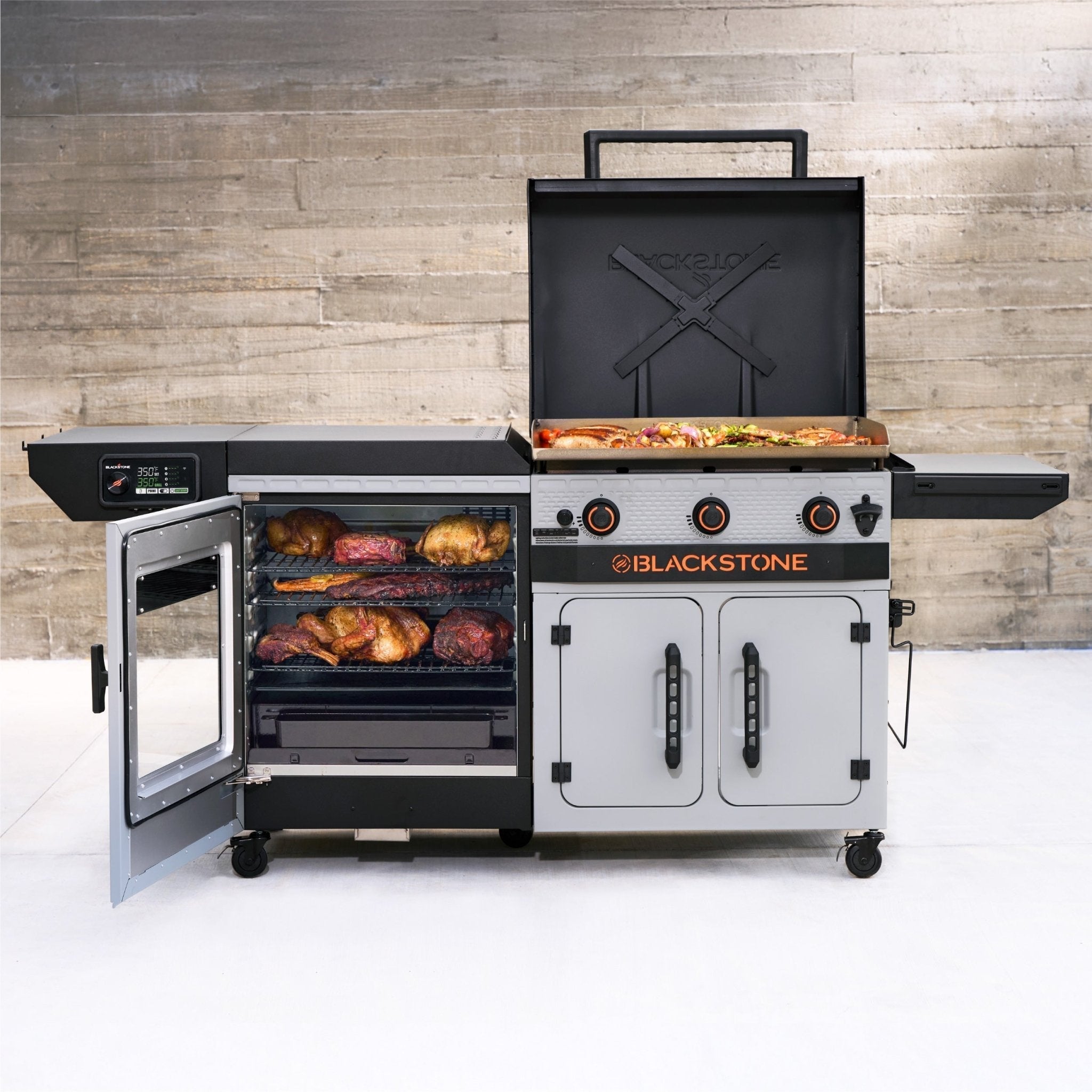 28" XL Griddle Vertical Pellet Smoker Combo