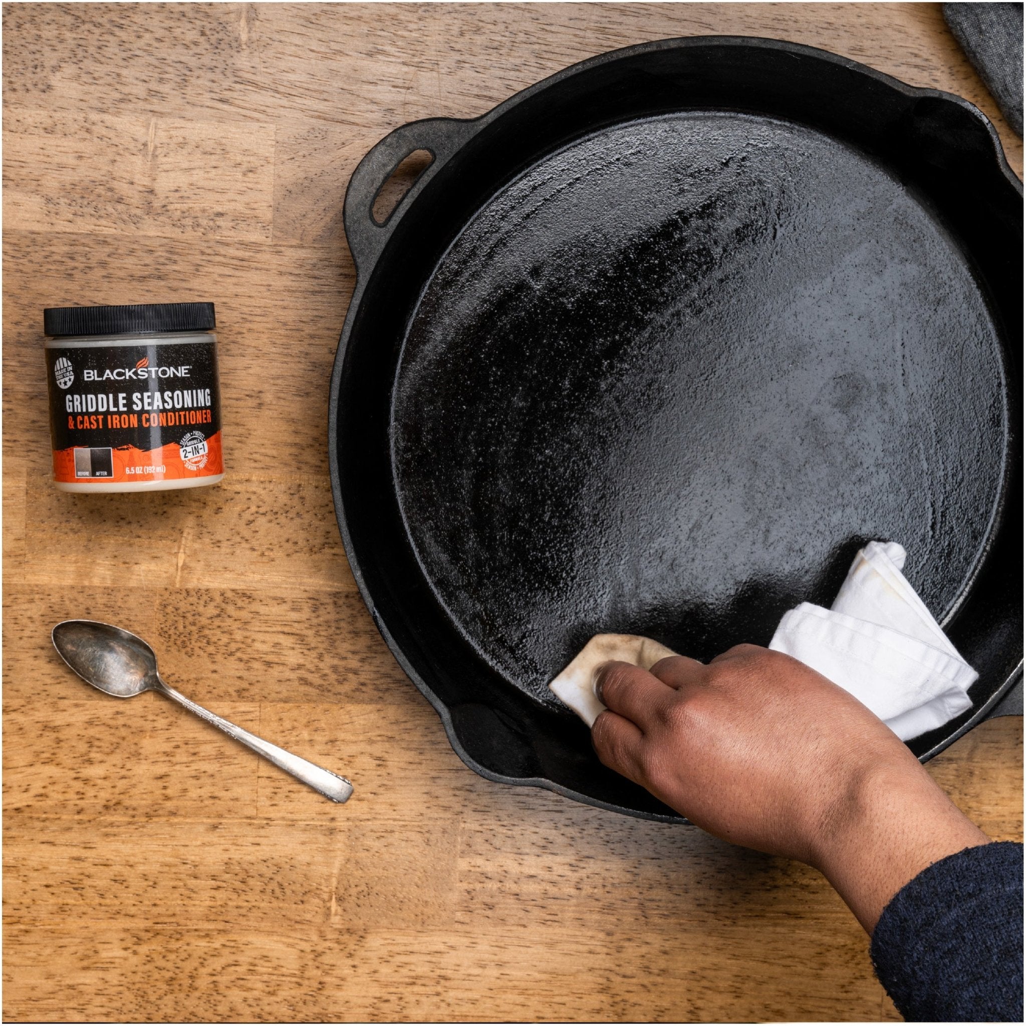 Griddle Seasoning and Grease Cup Liner Bundle