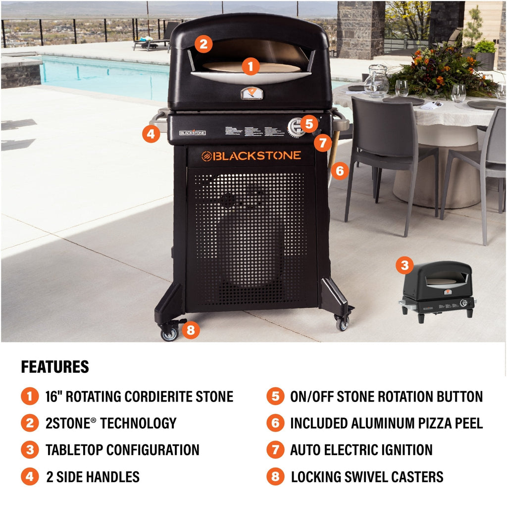 Pizza Oven with Mobile Cart