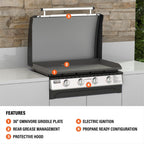 36" Drop-in Griddle with Hood (Propane)
